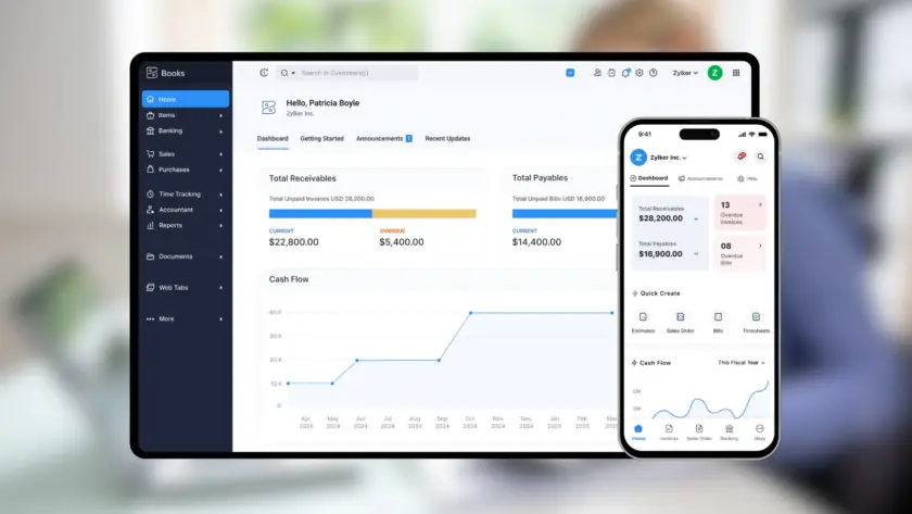 Zoho Books logiciel de comptabilité cloud en ligne au Québec